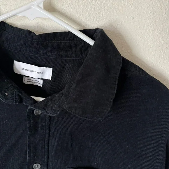 Men’s Urban Outfitters Long Sleeve Suede Button Up Shirt - Picture 2 of 2